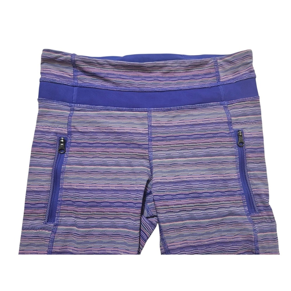 Lululemon Inspire Tight II Mesh space Dye Twist Iris‎ Flower Leggings Size 6 - Picture 3 of 10
